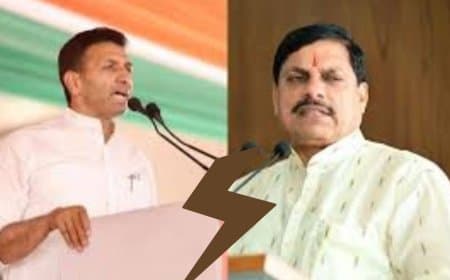 CM Mohan Yadav Vs Jitu Patwari: बयानबाजी से बढ़ा सियासी घमासान, कांग्रेस ने चुना गांधीवादी विरोध