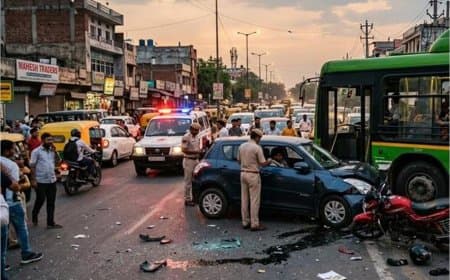 महाराष्ट्र: जलगांव में कार-बाइक की टक्कर, छह की मौत