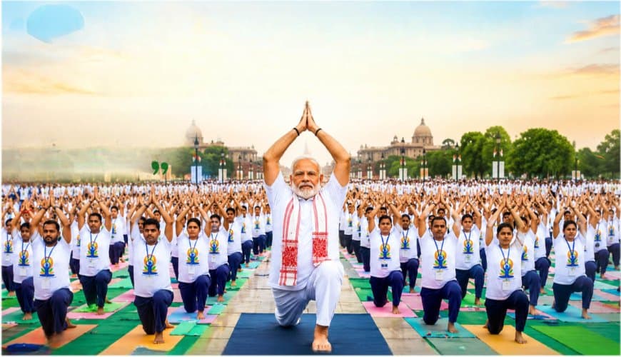 विश्व योग दिवस आज: पीएम मोदी ने किए चार आसन... बोले- ये सिर्फ व्यायाम नहीं, मानव आत्मा की अभिव्यक्ति