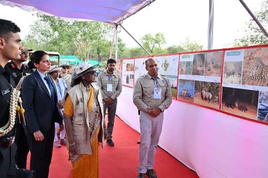 कूनो नेशनल पार्क: राष्ट्रपति द्रौपदी मुर्मू ने चीता कमांड सेंटर का किया दौरा, जाना प्रोजेक्ट का हाल