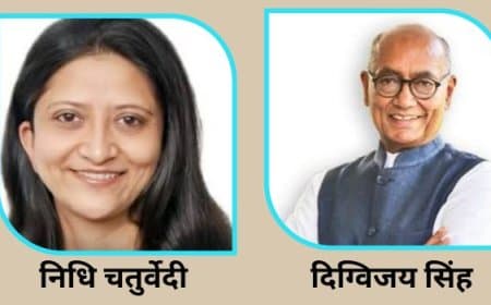 MP Congress News: निधि  ने दिग्विजय पर साधा निशाना, कारण बताओ नोटिस पर खड़ा किया विवाद