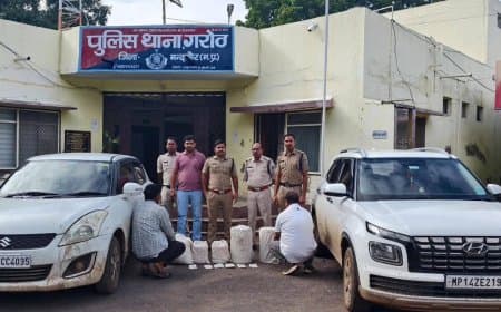 मंदसौर में एमडी ड्रग्स फैक्ट्री का भंडाफोड़: गरोठ पुलिस ने भारी मात्रा में अवैध ड्रग्स और केमिकल किए जब्त, दो तस्कर गिरफ्तार