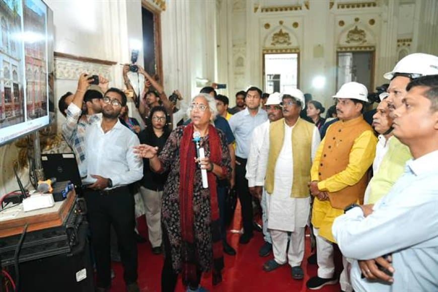 ऐतिहासिक इमारतों के सौंदर्यीकरण में पारंपरिक निर्माण पद्धतियों का रखा जाए ख्याल: मुख्यमंत्री यादव ने कारीगरों से कहा