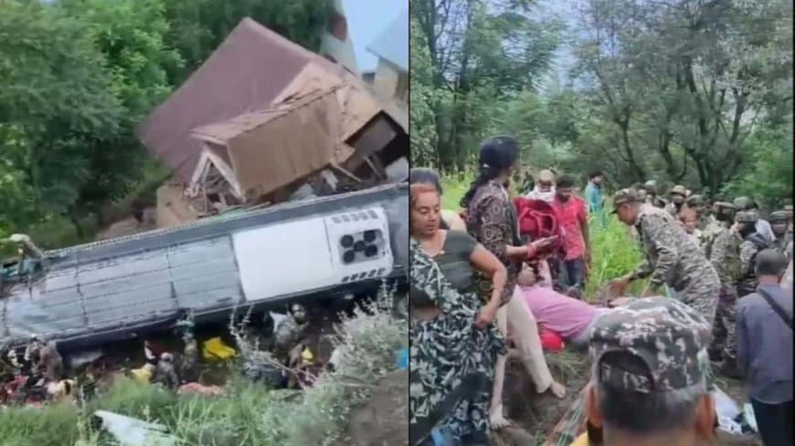 जम्मू-कश्मीर: अमरनाथ यात्रा से लौट रहे मध्यप्रदेश के श्रद्धालुओं से भरी बस खाई में गिरी... 30 लोग लहूलुहान 