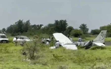 बारामती एयरफील्ड पर टला बड़ा हादसा, ट्रेनिंग के दौरान रनवे से फिसला विमान; दोनों पायलट सुरक्षित
