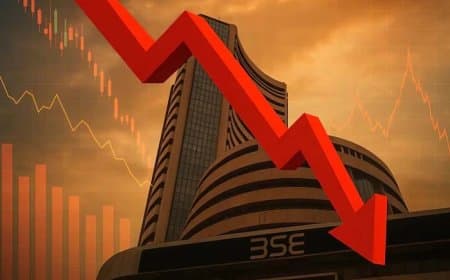 फिर लुढ़का भारतीय शेयर बाजार.... सेंसेक्स 300 अंक गिरा... निफ्टी गिरकर 24,500 से नीचे तक पहुंचा
