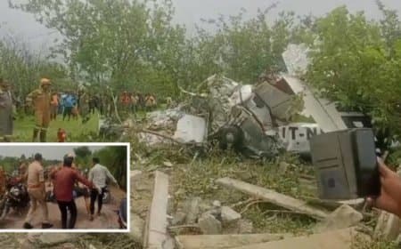 कानपुर में ट्रेनी एयरक्राफ्ट क्रैश, इंस्ट्रक्टर और पायलट की मौत, 2 महीने में दूसरा बड़ा हादसा
