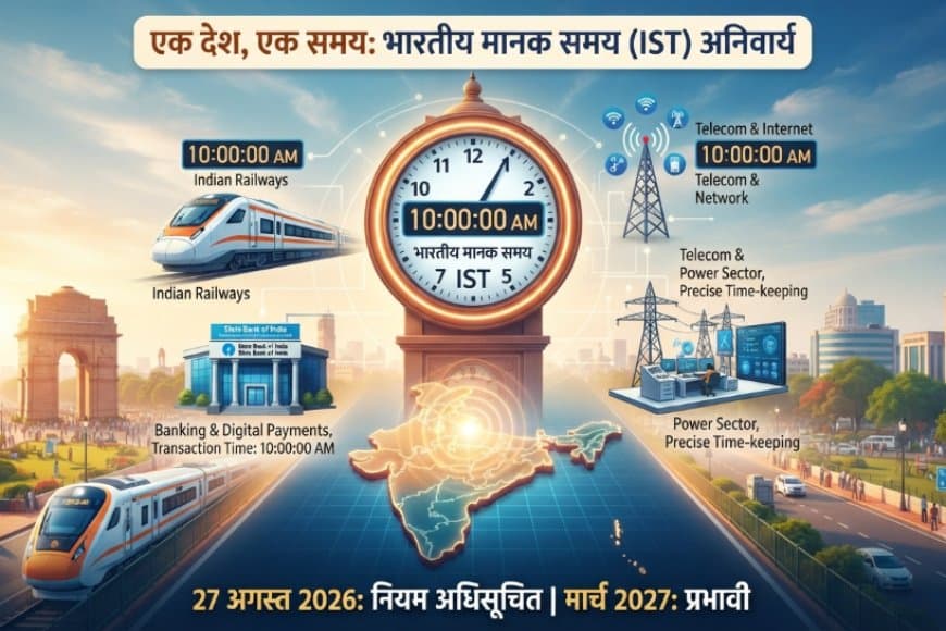 वन नेशन, वन टाइम: देश भर में भारतीय मानक समय (IST) अनिवार्य, जानें नए नियम