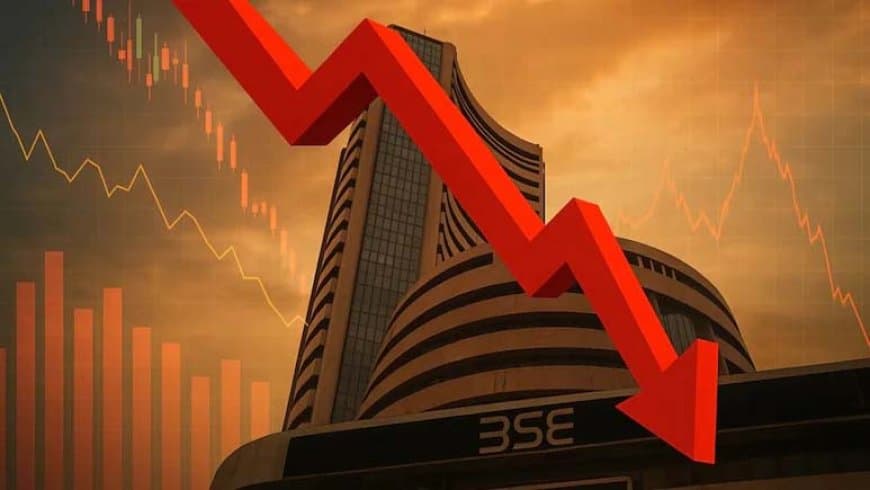 फिर लुढ़का भारतीय शेयर बाजार.... सेंसेक्स 300 अंक गिरा... निफ्टी गिरकर 24,500 से नीचे तक पहुंचा