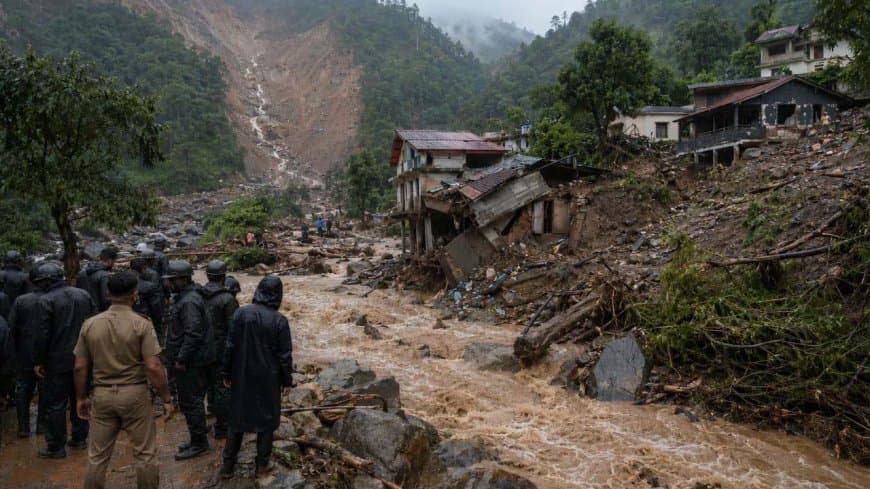 नेपाल में तिब्बत सीमा पर बाढ़ से भारी तबाही, गांव बहे... बाढ़ में 28 पुलिसकर्मी लापता, जान-माल का नुकसान 