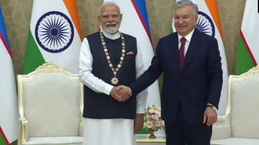 PM Modi Uzbekistan Visit: प्रधानमंत्री मोदी को उज्बेकिस्तान का सर्वोच्च सम्मान, यूरेनियम सप्लाई पर बड़ी चर्चा