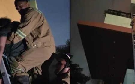 कानपुर: शॉर्ट सर्किट से तीन मंजिला घर में आग लगी... दमकल कर्मियों ने दो परिवारों को सुरक्षित बाहर निकाला 