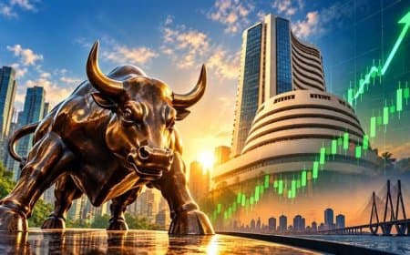 भारतीय शेयर बाजार में लौटी हरियाली... सेंसेक्स 200 अंक उछला और निफ्टी 23,350 के पार