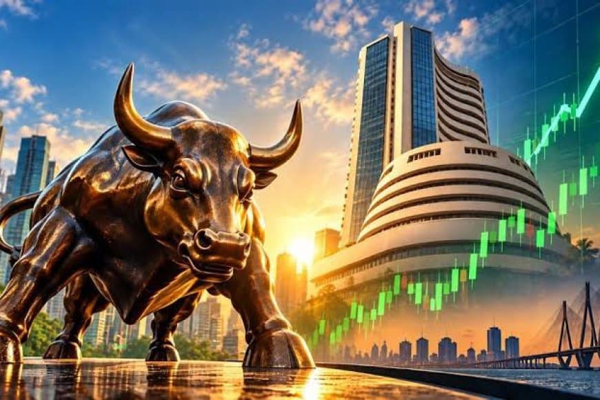 भारतीय शेयर बाजार में लौटी हरियाली... सेंसेक्स 200 अंक उछला और निफ्टी 23,350 के पार