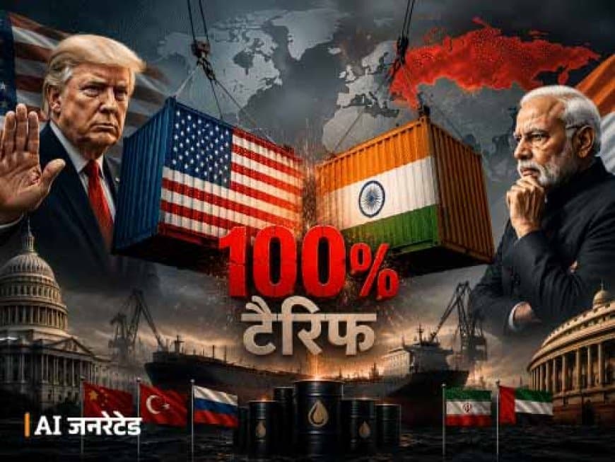 रूस से तेल आयात पर गहराया संकट: भारत समेत 10 देशों पर 100 फीसदी टैरिफ लगाने की तैयारी में अमेरिका