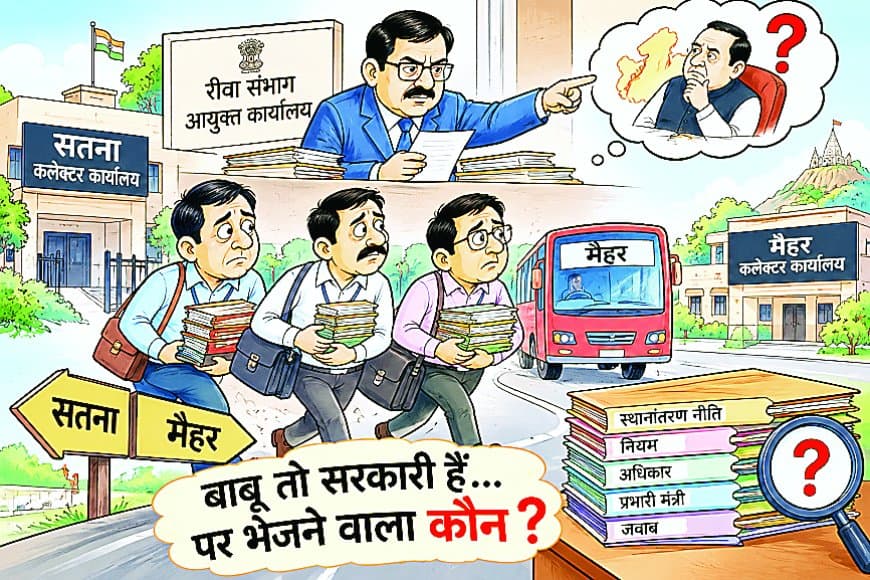 सतना के तीन कर्मचारी मैहर भेजे, संभागायुक्त के आदेश से अंतर-जिला कार्य व्यवस्था पर उठे सवाल