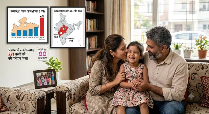 मध्यप्रदेश में बदलती सोच! ममता की छांव और एक नए घर की रोशनी... गोद लिए गए हर 100 बच्चों में 57 बेटियां 
