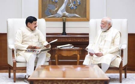 मोदी-मोहन मुलाकात: प्रदेश की विकास कार्यों को बताया, ग्लोबल इन्वेस्टर्स समिट 2027 का दिया आमंत्रण