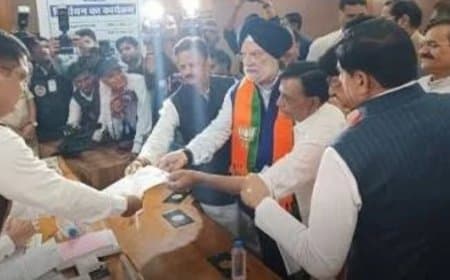 एमपी राज्यसभा उपचुनाव: हरदीप सिंह पुरी ने दाखिल किया नामांकन, सीएम मोहन यादव रहे मौजूद