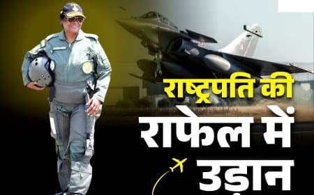 एतिहासिक पल... राष्ट्रपति द्रौपदी मुर्मू ने राफेल में भरी उड़ान