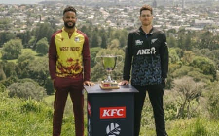 टी20 सीरीज: सेंटनर का अकेला प्रयास असफल, रोमांचक मैच में वेस्टइंडीज ने न्यूजीलैंड को हराया