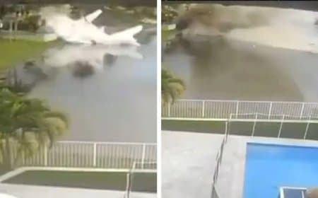 अमेरिका से जमैका जा रहा प्लेन तालाब में क्रैश... दो लोगों की मौत