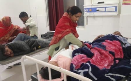 मध्यप्रदेश में हादसा--- मंदसौर में फटा टायर, पलटी पलटी बस, 40 लहूलुहान