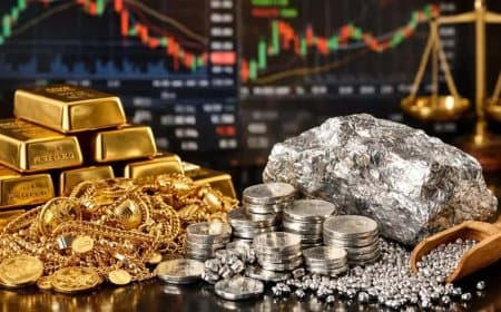 भारतीय बाजार में गिरावट: सोना 13000 और चांदी 26000 रुपए टूटी