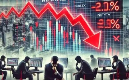 लाल निशान पर खुला शेयर बाजार... सेंसेक्स टूटा... निफ्टी भी धड़ाम