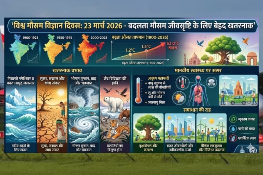 बदलता मौसम: जीवसृष्टि के लिए खतरे की घंटी और अस्तित्व का संकट
