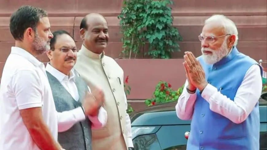 सौहार्दपूर्ण झलक: पीएम कार से उतरे, हाथ मिलाया और राहुल से की लंबी बातचीत पीएम मोदी और राहुल गांधी के बीच हुई बातचीत का वीडियो आनलाइन खूब वायरल हो रहा है।