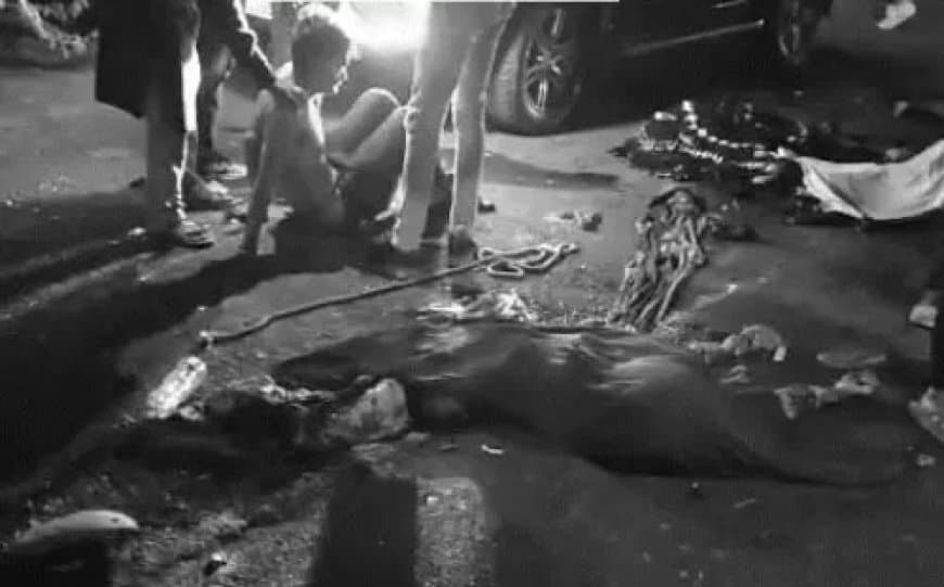 गुजरात: पैदल मंदिर जा रहे श्रद्धालुओं को ट्रक ने कुचला... सात की मौत गुजरात: पैदल मंदिर जा रहे श्रद्धालुओं को ट्रक ने कुचला... सात की मौत