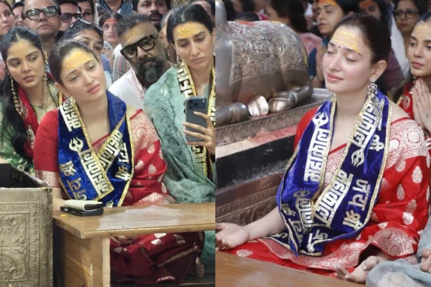 मध्यप्रदेश: मस्तक पर चंदन... बाबा महाकाल की भक्ति में लीन नजर आईं अभिनेत्री तमन्ना भाटिया