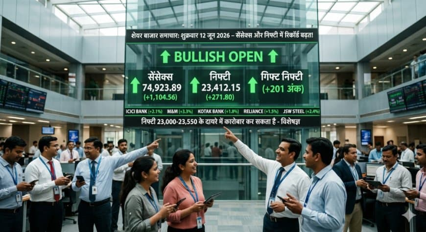 Share Market Today: गिफ्ट निफ्टी से मिले मजबूत संकेत, सेंसेक्स 1100 अंक उछला; निफ्टी 23,400 के पार Share Market Today: गिफ्ट निफ्टी से मिले मजबूत संकेत, सेंसेक्स 1100 अंक उछला; निफ्टी 23,400 के पार