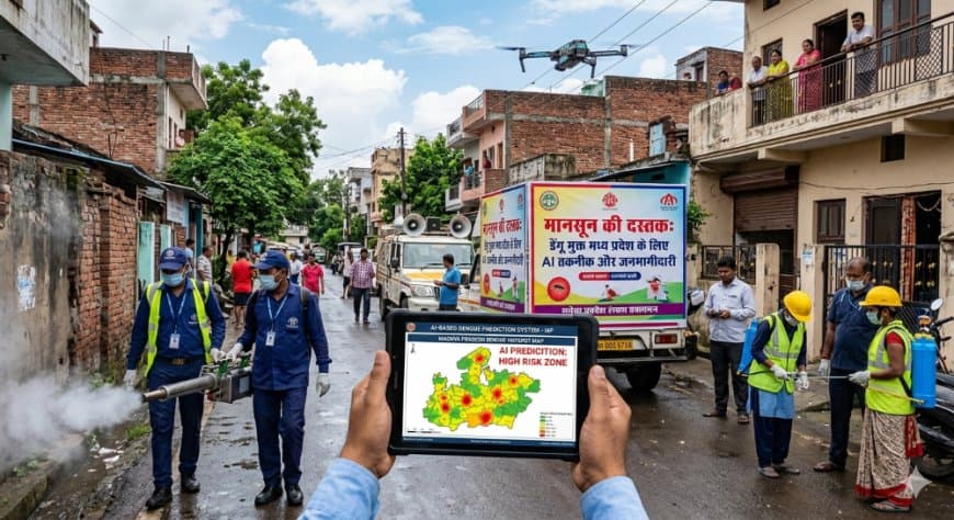 मध्य प्रदेश में डेंगू नियंत्रण के लिए पहली बार AI तकनीक का इस्तेमाल, स्वास्थ्य विभाग अलर्ट मध्य प्रदेश में डेंगू नियंत्रण के लिए पहली बार AI तकनीक का इस्तेमाल, स्वास्थ्य विभाग अलर्ट