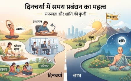 दिनचर्या में समय प्रबंधन का महत्व: सफलता और शांति की कुंजी दिनचर्या में समय प्रबंधन का महत्व: सफलता और शांति की कुंजी