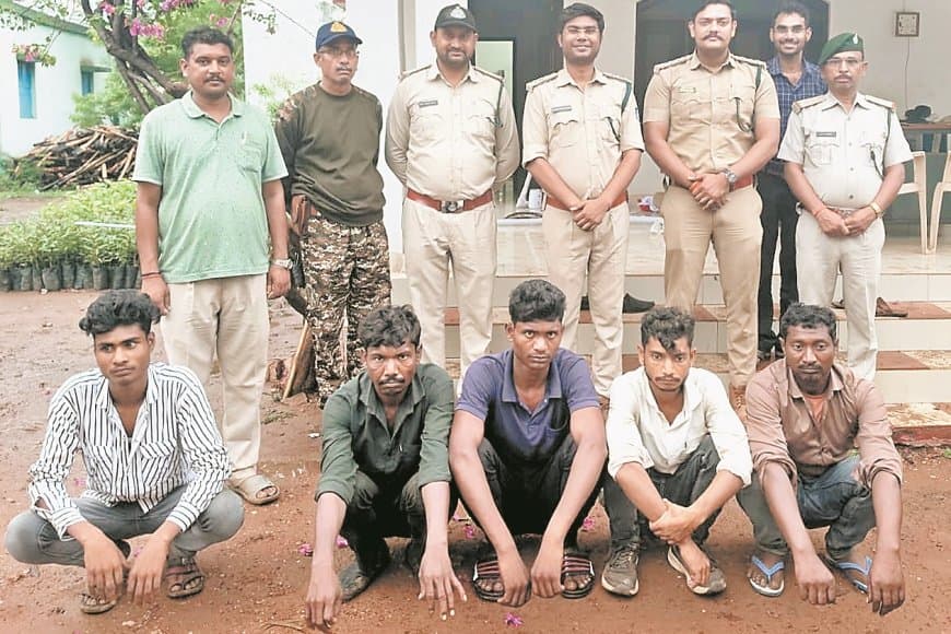 करंट लगाकर किया बाघ का शिकार, पांच गिरफ्तार, दांत-नाखून बरामद, जांच जारी अब भी करंट लगाकर किया बाघ का शिकार, पांच गिरफ्तार, दांत-नाखून बरामद, जांच जारी अब भी