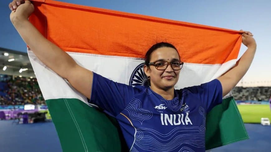 कॉमनवेल्थ गेम्स: भारत की सीमा कालीरमन ने किया कमाल... मां बनने के बाद मैदान पर लौटीं, जीता ब्रॉन्ज कॉमनवेल्थ गेम्स: भारत की सीमा कालीरमन ने किया कमाल... मां बनने के बाद मैदान पर लौटीं, जीता ब्रॉन्ज