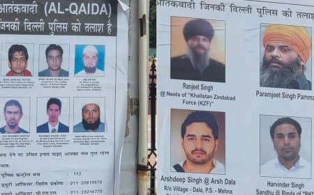दिल्ली:15 अगस्त से पहले हाई अलर्ट, इंडियन मुजाहिदीन-अल कायदा समेत डेढ़ दर्जन आतंकियों के पोस्टर चस्पा
