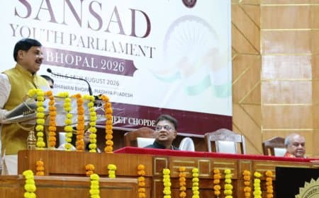 भोपाल: यूथ पार्लियामेंट 2.0 में सीएम मोहन यादव ने कहा- आरक्षण रोकने वालों को मातृशक्ति देगी करारा जवाब भोपाल: यूथ पार्लियामेंट 2.0 में सीएम मोहन यादव ने कहा- आरक्षण रोकने वालों को मातृशक्ति देगी करारा जवाब