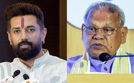NDA में आरक्षण पर घमासान: संतोष सुमन और जीतन राम मांझी की मांग पर भड़के चिराग पासवान, मांगा इस्तीफा NDA में आरक्षण पर घमासान: संतोष सुमन और जीतन राम मांझी की मांग पर भड़के चिराग पासवान, मांगा इस्तीफा
