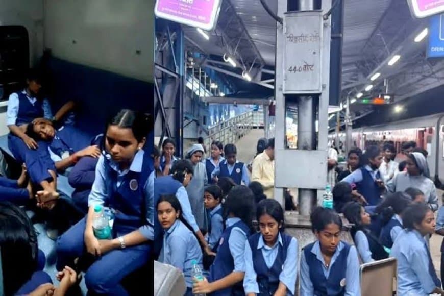Khandwa News: मंगला एक्सप्रेस में 50 स्कूली बच्चों को फूड पॉइजनिंग, खंडवा स्टेशन पर हुआ इलाज Khandwa News: मंगला एक्सप्रेस में 50 स्कूली बच्चों को फूड पॉइजनिंग, खंडवा स्टेशन पर हुआ इलाज