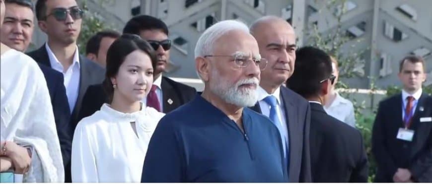 ताशकंद में पीएम मोदी: योग में लिया हिस्सा, उज्बेकिस्तान के साथ रणनीतिक, व्यापारिक रिश्तों पर होगी अहम वार्ता ताशकंद में पीएम मोदी: योग में लिया हिस्सा, उज्बेकिस्तान के साथ रणनीतिक, व्यापारिक रिश्तों पर होगी अहम वार्ता