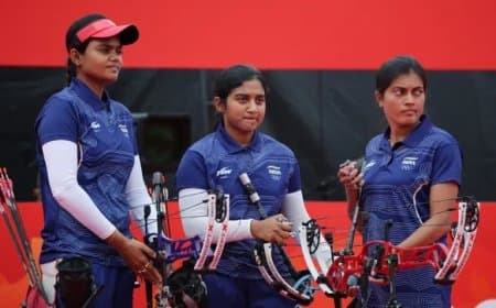 एशियन गेम्स: तीरंदाज-निशानेबाजों का स्वर्णिम जलवा, 5 घंटे में जीते 4 गोल्ड... मेडल टैली में 7वें नंबर पर भारत एशियन गेम्स: तीरंदाज-निशानेबाजों का स्वर्णिम जलवा, 5 घंटे में जीते 4 गोल्ड... मेडल टैली में 7वें नंबर पर भारत