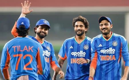 मध्यप्रदेश: भारत ने वेस्टइंडीज को 14 रन से हराकर सीरीज में बनाई 2-1 की बढ़त, कप्तान ने गेंदबाजों को सराहा मध्यप्रदेश: भारत ने वेस्टइंडीज को 14 रन से हराकर सीरीज में बनाई 2-1 की बढ़त, कप्तान ने गेंदबाजों को सराहा