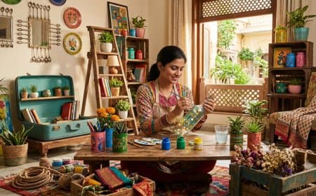 पुराने सामान से घर को कैसे सजाएं: अपनाएं ये 5 आसान और बजट-फ्रेंडली डेकोर आइडियाज पुराने सामान से घर को कैसे सजाएं: अपनाएं ये 5 आसान और बजट-फ्रेंडली डेकोर आइडियाज