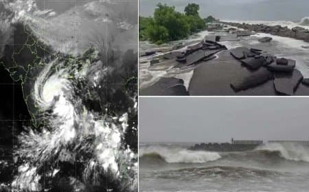 तूफान अर्नब देर रात आंध्रप्रदेश से टकराया... 50 ट्रेन-21 फ्लाइट कैंसिल, स्कूल और कॉलेज बंद... हाई अलर्ट तूफान अर्नब देर रात आंध्रप्रदेश से टकराया... 50 ट्रेन-21 फ्लाइट कैंसिल, स्कूल और कॉलेज बंद... हाई अलर्ट
